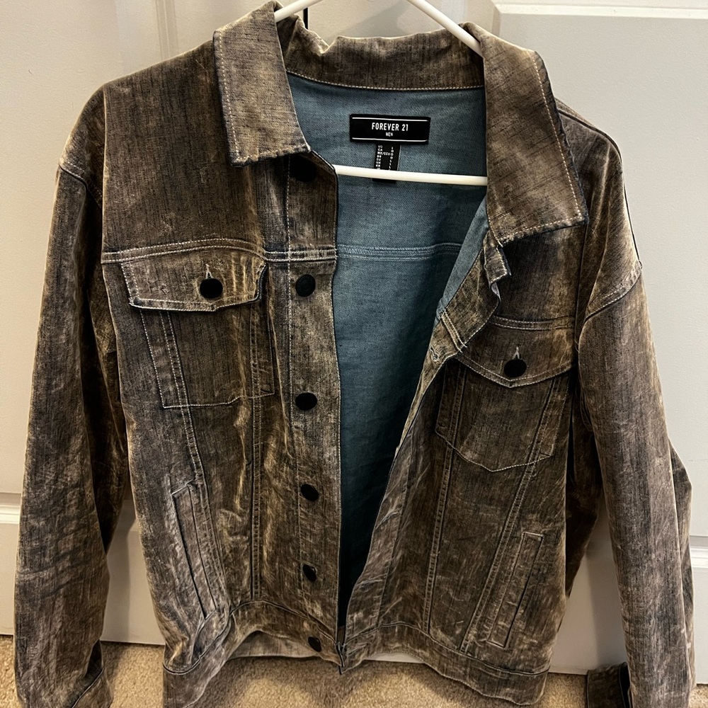 Forever 21 Men's Blue Denim Jacket